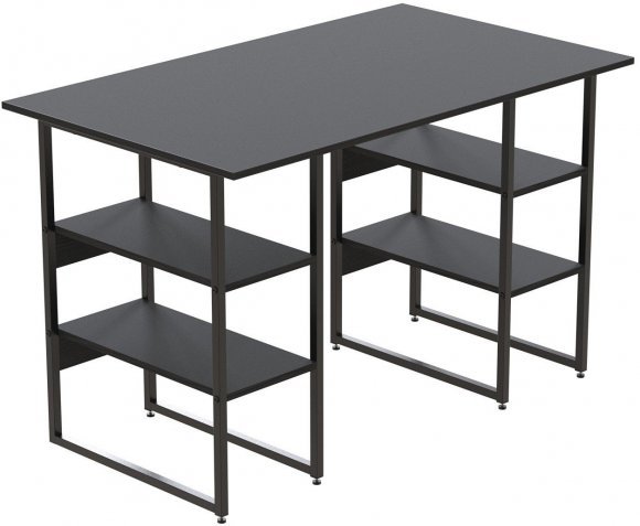 Комп'ютерний стіл Ferrum-decor Карен 75x140x60 чорний ДСП Сосна Кембра 16мм (FRD-102054)
