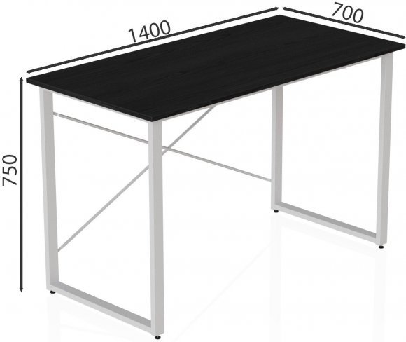 Комп'ютерний стіл Ferrum-decor Дейв 75x140x70 білий ДСП Сосна Кембра 32мм (FRD-102195) Комп'ютерний стіл Ferrum-decor Дейв 75x140x70 білий ДСП Сосна Кембра 32мм (FRD-102195)