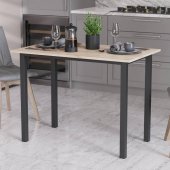Стіл універсальний Knap Ferrum-decor 750x1400x600 Чорний метал ДСП Дуб Сан-Марино 16 мм (FRD-106355)