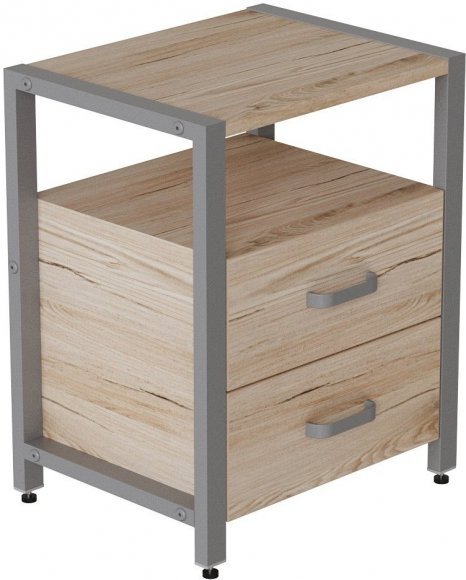 Тумба універсальна Ferrum-decor Вів'єн 2/2 50x41x40 сірий ДСП Дуб Сан-Марино 16мм (FRD-104167) Тумба універсальна Ferrum-decor Вів'єн 2/2 50x41x40 сірий ДСП Дуб Сан-Марино 16мм (FRD-104167)