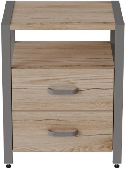 Тумба універсальна Ferrum-decor Вів'єн 2/2 50x41x40 сірий ДСП Дуб Сан-Марино 16мм (FRD-104167) Тумба універсальна Ferrum-decor Вів'єн 2/2 50x41x40 сірий ДСП Дуб Сан-Марино 16мм (FRD-104167)