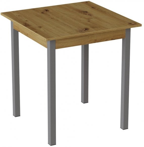 Стіл кухонний Ferrum-decor Дієго 75x80x80 Сірий ДСП Дуб Артизан 32мм (FRD-105713) Стіл кухонний Ferrum-decor Дієго 75x80x80 Сірий ДСП Дуб Артизан 32мм (FRD-105713)