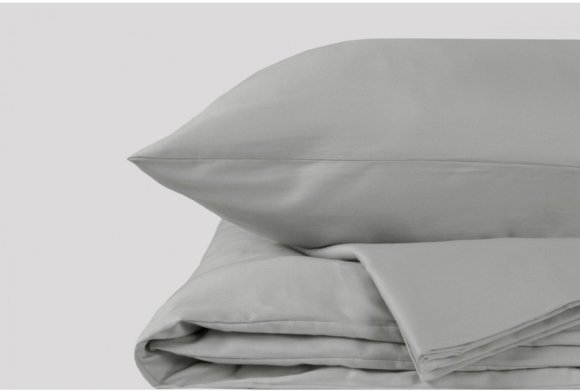 Постільна білизна Готель сатин класік сірий євро (Туреччина) svt-2000022220279