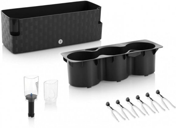 Вазон із системою автополиву Cobble Trio 6,2 л білий (8595096966283) 79006