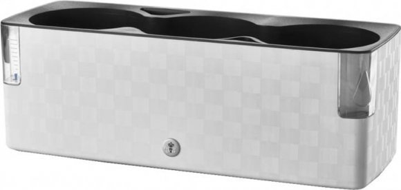 Вазон із системою автополиву Cobble Trio 6,2 л білий (8595096966283) 79006