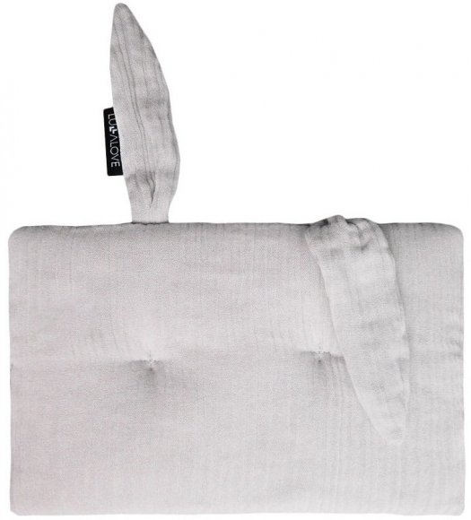 Подушка-кролик муслінова 20x30 см Ice Grey lullalove-7460 Подушка-кролик муслінова 20x30 см Ice Grey lullalove-7460