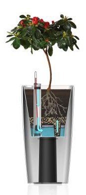 Розумний вазон Quadrato Flower Lover 41 см червоний глянсовий 41116661