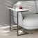Столик приставний Террі Ferrum-decor 650x440x330 Чорний метал ДСП Біле 16 мм (FRD-104648)