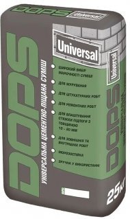Універсальна цементно-піщана суміш Dops Universal 150 Універсальна цементно-піщана суміш Dops Universal 150
