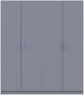 Шафа для одягу Doros Промо Сірий 2+2 ДСП 180х48х204 DRS-011630 (80737766)