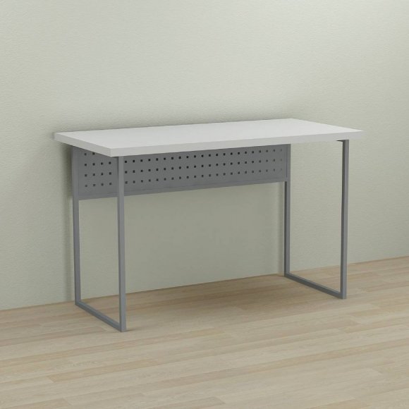Письмовий стіл Ferrum-decor Майк 76x140x60 сірий ДСП Біле 32мм (FRD-101792)
