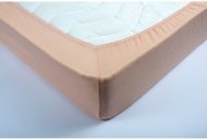 Простирадло трикотажне на гумці персикове 160х200+25 2000022172882