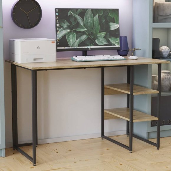 Письмовий стіл Ferrum-decor Кевін 75x100x70 чорний ДСП Дуб Сонома 16мм (FRD-103820) Письмовий стіл Ferrum-decor Кевін 75x100x70 чорний ДСП Дуб Сонома 16мм (FRD-103820)