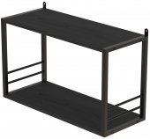 Книжкова полиця універсальна Ferrum-decor Стим 1 38x63x26 чорний ДСП Сосна Кембра 16мм (FRD-104090) Книжкова полиця універсальна Ferrum-decor Стим 1 38x63x26 чорний ДСП Сосна Кембра 16мм (FRD-104090)