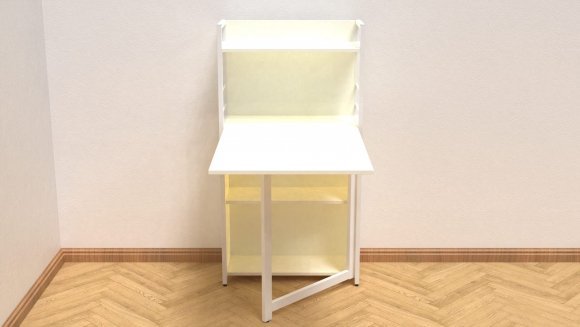 Стіл книжка з етажеркою Практик 1 Ferrum-decor 1200x640x990 Білий метал ДСП Біле 16 мм (FRD-104618) Стіл книжка з етажеркою Практик 1 Ferrum-decor 1200x640x990 Білий метал ДСП Біле 16 мм (FRD-104618)
