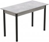Стіл кухонний Ferrum-decor Беніта 75x120x80 Чорний ДСП Бетон 16мм (FRD-105572)