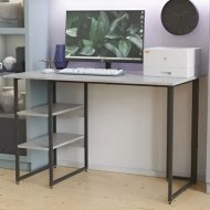 Стіл письмовий Кевін Ferrum-decor 75x140x70 Чорний метал ДСП Бетон 16 мм (FRD-106573) Стіл письмовий Кевін Ferrum-decor 75x140x70 Чорний метал ДСП Бетон 16 мм (FRD-106573)