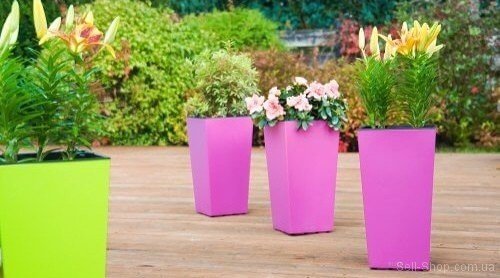 Вазон Elise 30 см фуксія матовий 4111386012