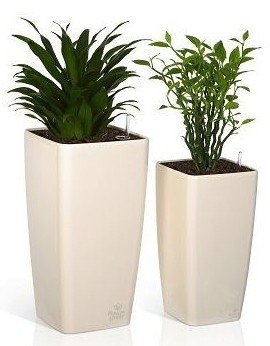 Розумний вазон Quadrato Flower Lover 41 см чорний глянцевий 4111666