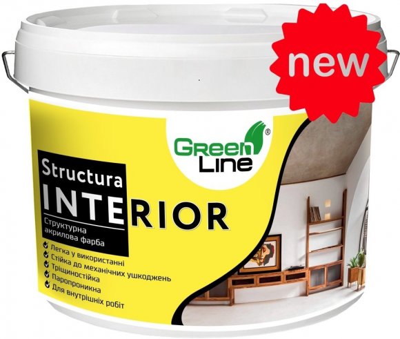 Структурна акрилова фарба Structura Interrior