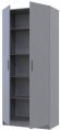 Шафа для одягу Doros Promo з полицями Сірий 2 ДСП 90х48х204 DRS-011632 (80737770) Шафа для одягу Doros Promo з полицями Сірий 2 ДСП 90х48х204 DRS-011632 (80737770)
