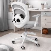 Крісло обертове дитяче з підставкою для ніг PERFECT KIDS PANDA GRAY Perfect Home Сірий (PFH-092110) Крісло обертове дитяче з підставкою для ніг PERFECT KIDS PANDA GRAY Perfect Home Сірий (PFH-092110)