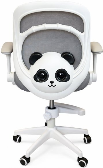 Крісло обертове дитяче з підставкою для ніг PERFECT KIDS PANDA GRAY Perfect Home Сірий (PFH-092110)