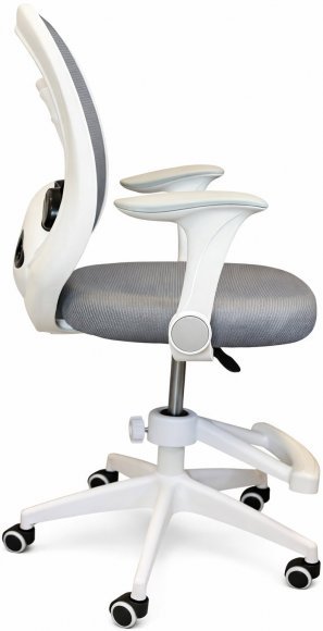 Крісло обертове дитяче з підставкою для ніг PERFECT KIDS PANDA GRAY Perfect Home Сірий (PFH-092110)