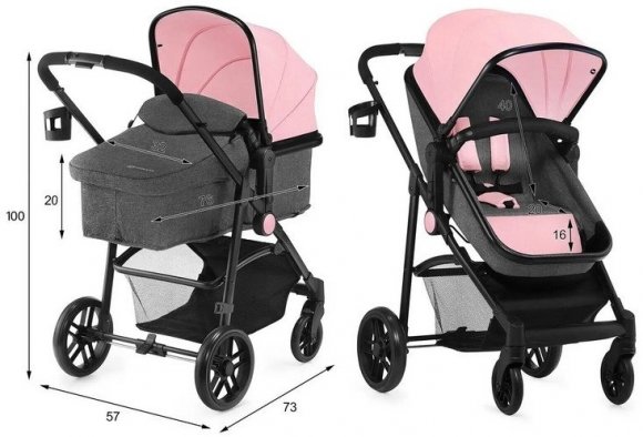 Універсальна коляска 3 в 1 Juli Pink (KKWJULIPNK3000) 348740