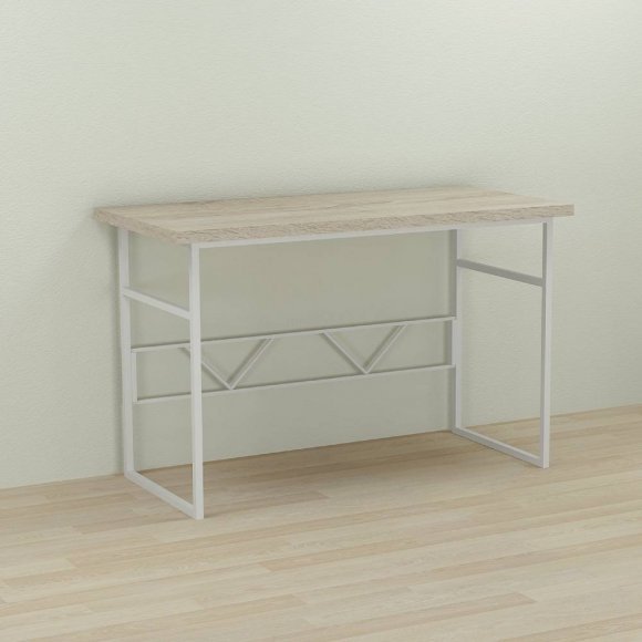 Письмовий стіл Ferrum-decor Раян 76x120x70 білий ДСП Дуб Сонома 32мм (FRD-101167)