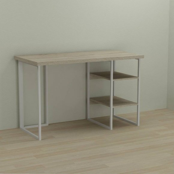 Письмовий стіл Ferrum-decor Кевін 76x140x70 білий ДСП Дуб Сонома 32мм (FRD-101293) Письмовий стіл Ferrum-decor Кевін 76x140x70 білий ДСП Дуб Сонома 32мм (FRD-101293)