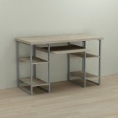 Письмовий стіл Ferrum-decor Тім 76x120x60 сірий ДСП Дуб Сонома 32мм (FRD-102464)