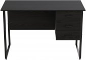Комп'ютерний стіл Ferrum-decor Гаррі 75x140x70 чорний ДСП Сосна Кембра 32мм (FRD-103570)