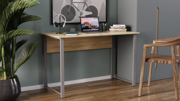 Комп'ютерний стіл Ferrum-decor Раян 75x140x60 чорний ДСП Сосна Кембра 16мм (FRD-103695)