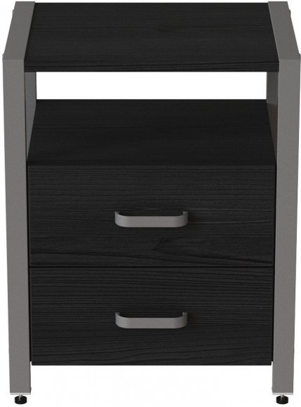 Тумба універсальна Ferrum-decor Вів'єн 2/2 50x41x40 сірий ДСП Сосна Кембра 16мм (FRD-104170)