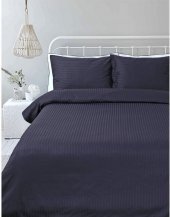 Постільна білизна Готель сатин страйп темно-синій 1х1 полуторний svt-2000022280891 Постільна білизна Готель сатин страйп темно-синій 1х1 полуторний svt-2000022280891