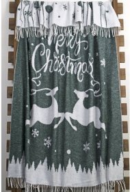 Плед Zeus Deers зелений 140х200 см