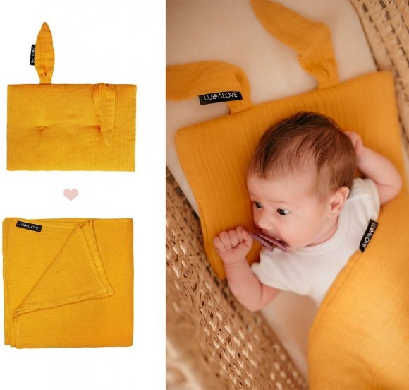 Подушка-кролик муслінова 20x30 см Mango lullalove-7477 Подушка-кролик муслінова 20x30 см Mango lullalove-7477