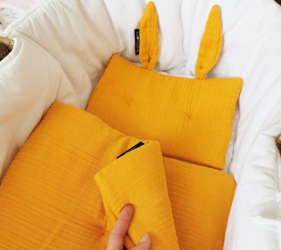 Подушка-кролик муслінова 20x30 см Mango lullalove-7477 Подушка-кролик муслінова 20x30 см Mango lullalove-7477