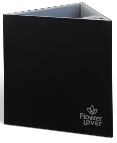 Розумний вазон Triangle Flower Lover 14 см 4111813 чорний глянцевий