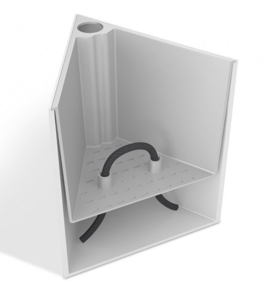 Розумний вазон Triangle Flower Lover 14 см 4111813 чорний глянцевий Розумний вазон Triangle Flower Lover 14 см 4111813 чорний глянцевий