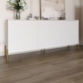 Комод з золотими металевими ніжками LION Амарант 168x40x76,5 см Бетон Style/Білий (LION-041955) Комод з золотими металевими ніжками LION Амарант 168x40x76,5 см Бетон Style/Білий (LION-041955)