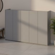 Тумба для взуття Doros Кассель Сірий 5 ДСП 159х40х110 (DRS-011834)