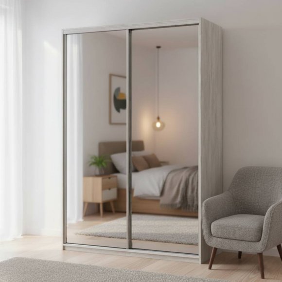 Шафа-купе Doros Сити Лайт Сосна Натти 2 Дзеркала 150х60х225 (DRS-011966) Шафа-купе Doros Сити Лайт Сосна Натти 2 Дзеркала 150х60х225 (DRS-011966)