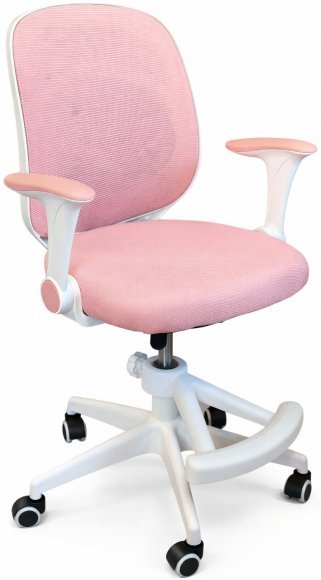 Крісло обертове дитяче з підставкою для ніг PERFECT KIDS PANDA PINK Perfect Home Рожевий (PFH-092111)