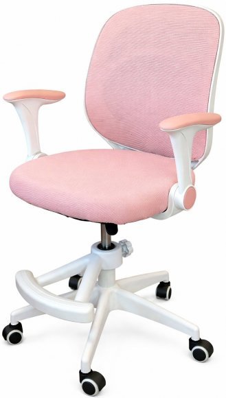Крісло обертове дитяче з підставкою для ніг PERFECT KIDS PANDA PINK Perfect Home Рожевий (PFH-092111)