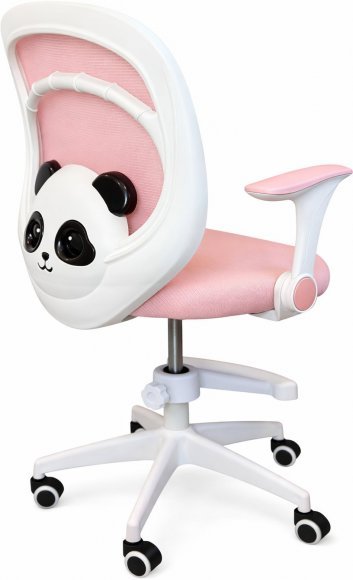 Крісло обертове дитяче з підставкою для ніг PERFECT KIDS PANDA PINK Perfect Home Рожевий (PFH-092111)