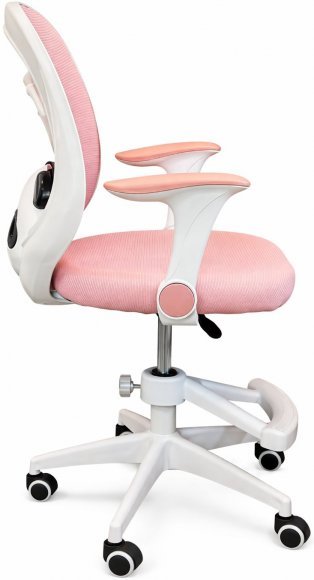 Крісло обертове дитяче з підставкою для ніг PERFECT KIDS PANDA PINK Perfect Home Рожевий (PFH-092111)