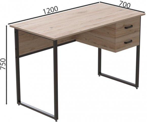Комп'ютерний стіл Ferrum-decor Дакота 75x140x60 чорний ДСП Дуб Сан-Марино 16мм (FRD-101929) Комп'ютерний стіл Ferrum-decor Дакота 75x140x60 чорний ДСП Дуб Сан-Марино 16мм (FRD-101929)