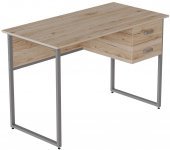Комп'ютерний стіл Ferrum-decor Дакота 75x120x70 сірий ДСП Дуб Сан-Марино 16мм (FRD-102341)